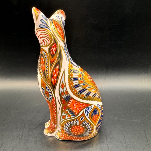 Royal Crown Derby paperweight "Siamese Cat". Silver stopper. Excellent condition - Picture 4 of 10